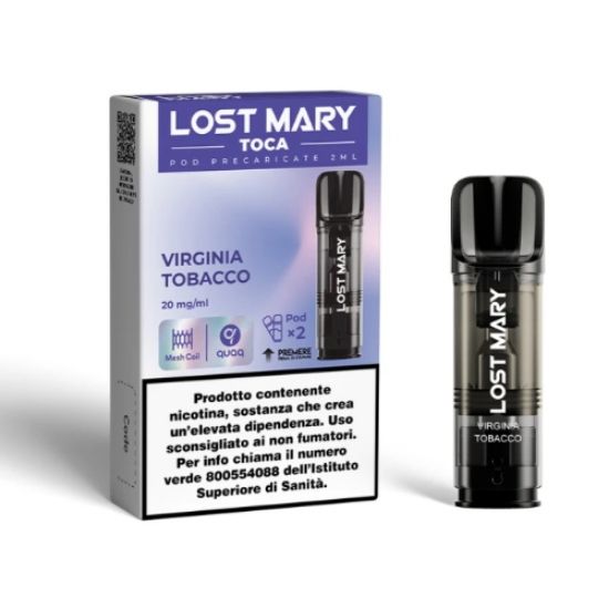 Picture of ELFBAR LOSTMARY TOCA RIC. POD 1x2pz 20mg/ml VIRGINIA TOBACCO - PLN012187