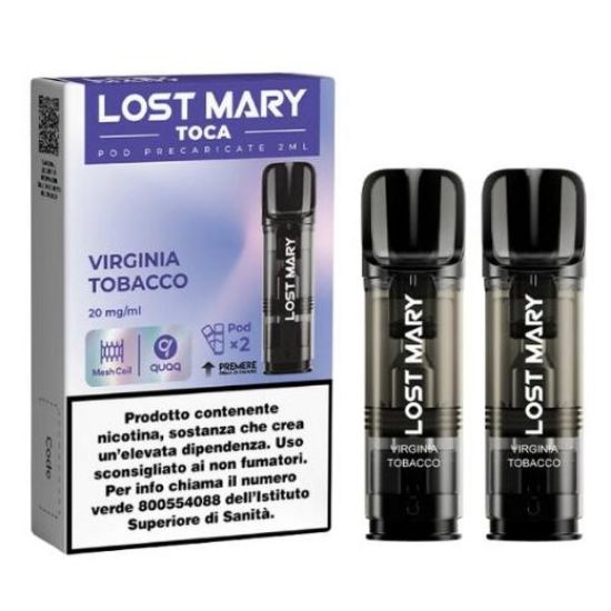 Immagine di ELFBAR LOSTMARY TOCA RIC. POD 1x2pz 20mg/ml VIRGINIA TOBACCO - PLN012187