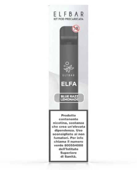 Picture of ELFBAR ELFA DEVICE+POD 1pz 20mg/ml BLUE RAZZ LEMONADE - PLN010808