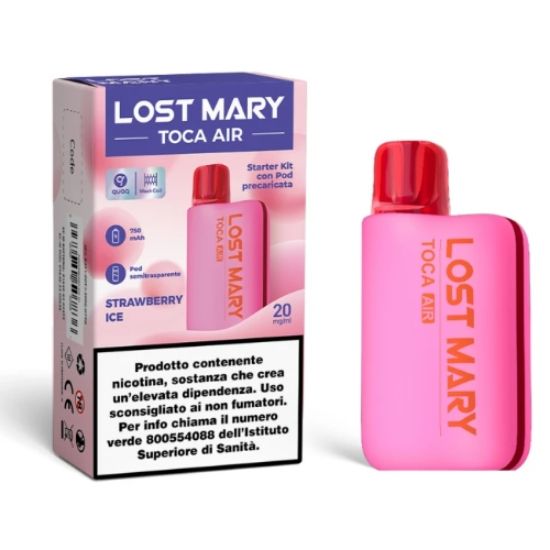 Immagine di ELFBAR LOSTMARY TOCA DEVICE+POD 1pz 20mg/ml STRAWBERRY ICE - PLN012185