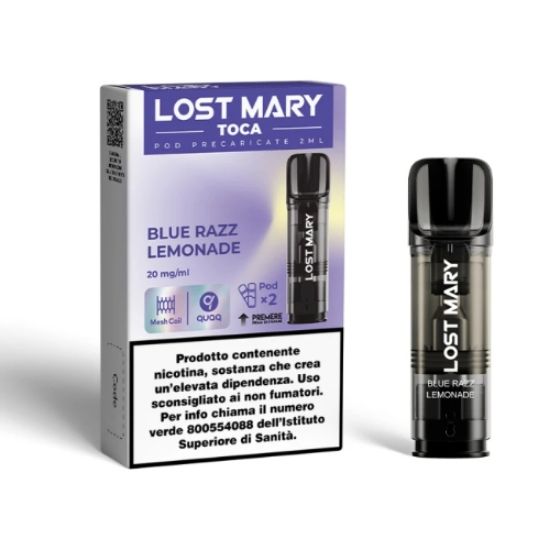 Picture of ELFBAR LOSTMARY TOCA RIC. POD 1x2pz 20mg/ml BLUE RAZZ LEMONADE - PLN012179