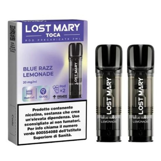 Picture of ELFBAR LOSTMARY TOCA RIC. POD 1x2pz 20mg/ml BLUE RAZZ LEMONADE - PLN012179