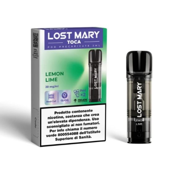 Immagine di ELFBAR LOSTMARY TOCA RIC. POD 1x2pz 20mg/ml LEMON LIME - PLN012183