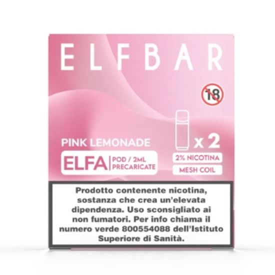 Immagine di ELFBAR ELFA RIC. POD 1x2pz 20mg/ml PINK LEMONADE - PLN010810