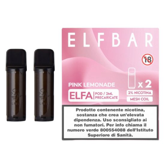 Immagine di ELFBAR ELFA RIC. POD 1x2pz 20mg/ml PINK LEMONADE - PLN010810