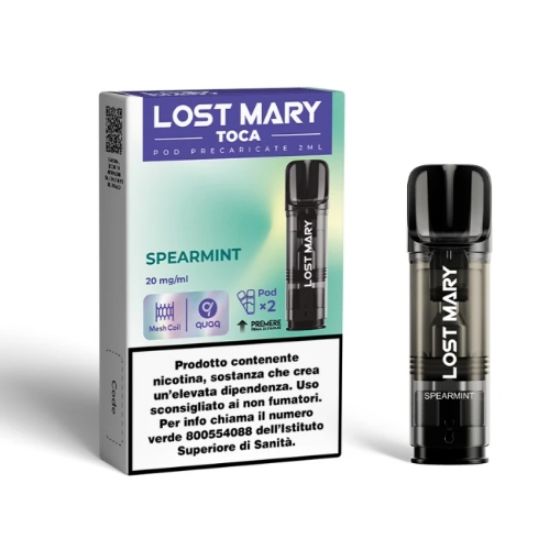 Picture of ELFBAR LOSTMARY TOCA RIC. POD 1x2pz 20mg/ml SPEARMINT - PLN012184