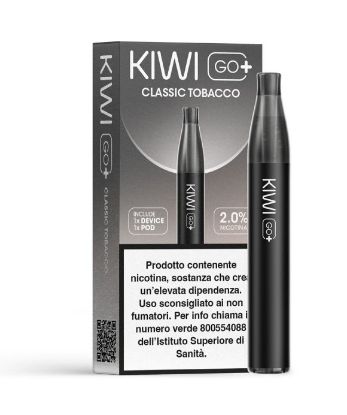 Immagine di KIWI GO PLUS STARTER KIT + POD 1pz CLASSIC TOBACCO 2ml 20mg/ml - PLN012767