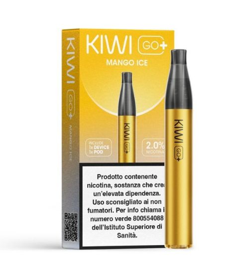 Picture of KIWI GO PLUS STARTER KIT + POD 1pz MANGO ICE 2ml 20mg/ml - PLN012769