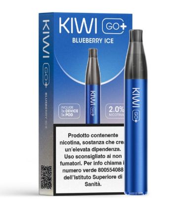 Immagine di KIWI GO PLUS STARTER KIT + POD 1pz BLUEBERRY ICE 2ml 20mg/ml - PLN012768