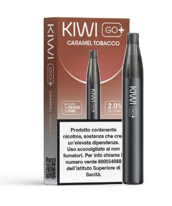 Picture of KIWI GO PLUS STARTER KIT + POD 1pz CARAMEL TOBACCO 2ml 20mg/ml - PLN012773