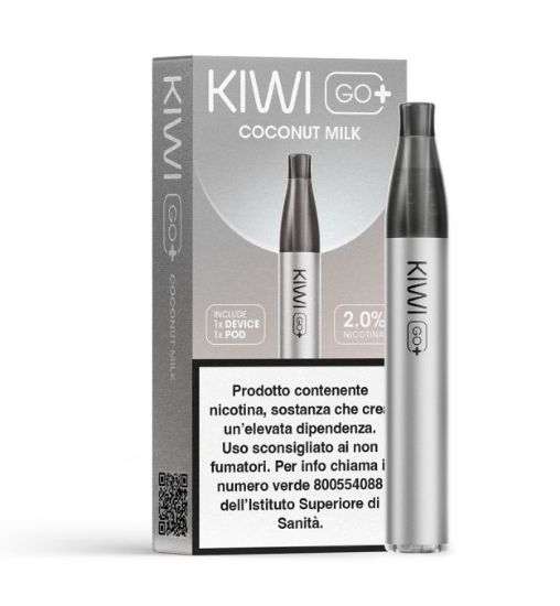 Immagine di KIWI GO PLUS STARTER KIT + POD 1pz COCONUT MILK 2ml 20mg/ml - PLN012774