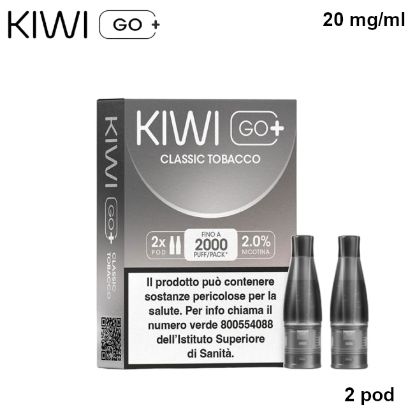 Immagine di KIWI GO PLUS POD 1x2pz CLASSIC TOBACCO 2ml 20mg/ml - PLN012781