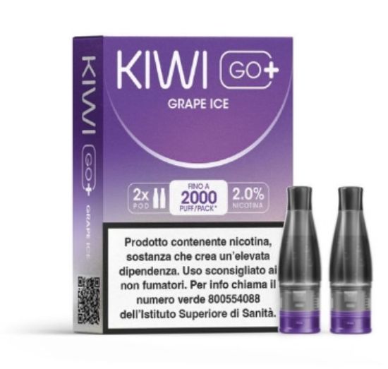 Immagine di KIWI GO PLUS POD 1x2pz GRAPE ICE 2ml 20mg/ml - PLN012786