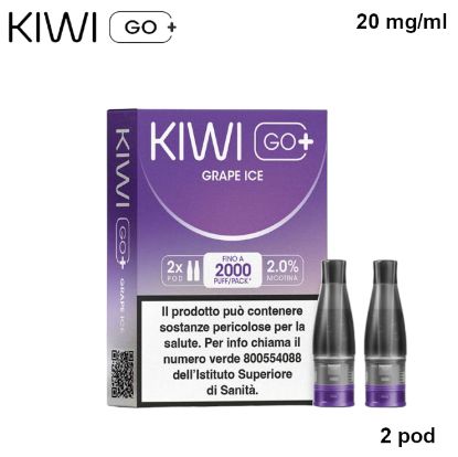 Immagine di KIWI GO PLUS POD 1x2pz GRAPE ICE 2ml 20mg/ml - PLN012786