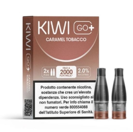 Picture of KIWI GO PLUS POD 1x2pz CARAMEL TOBACCO 2ml 20mg/ml - PLN012787