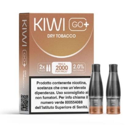 Immagine di KIWI GO PLUS POD 1x2pz DRY TOBACCO 2ml 20mg/ml - PLN012794