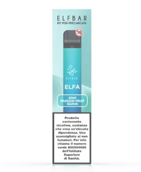 Immagine di ELFBAR ELFA DEVICE+POD 1pz 20mg/ml KIWI PASSION FRUIT GUAVA - PLN010816