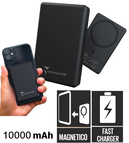 Picture of BATTERIA ESTERNA POWERBANK 10000mAh WIRELESS MAGNETICO