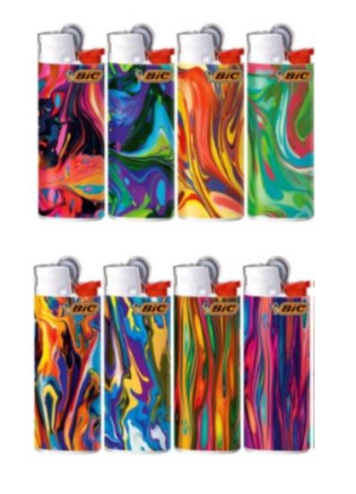 Picture of ACCENDINO BIC MINI J25 PIETRINA 50pz FLUID COLORS