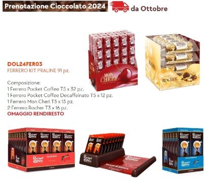 Picture of FERRERO KIT PRALINE 91pz + RENDIRESTO OMAGGIO composto da: