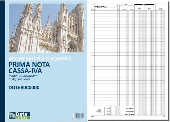 Picture of MODULI PRIMANOTA CASSA IVA A4 2C CARTA CHIMICA 3COLONNE