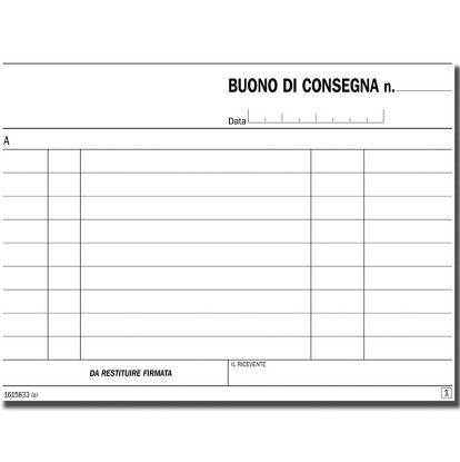 Picture of MODULI CONSEGNA 10X17 33X3 COPIE CARTA CHIMICA