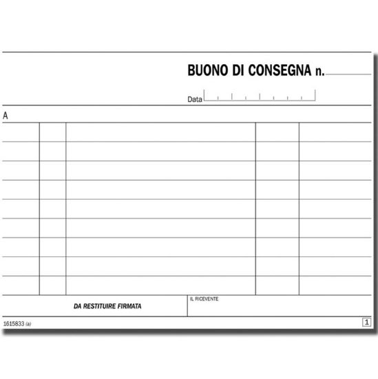 Picture of MODULI CONSEGNA 10X17 33X3 COPIE CARTA CHIMICA