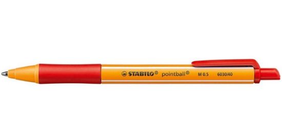 Picture of PENNA SFERA PILOT POINTBALL ROSSO SCATTO 0,5mm 10pz STABILO