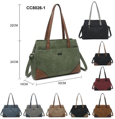 Picture of BORSA COVERI 1pz GREEN/BROWN W24