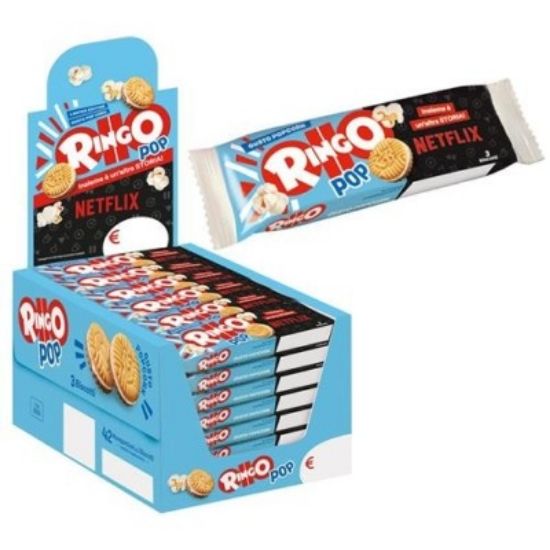 Immagine di BISCOTTI RINGO PAVESI POPCORN 27,5g 42pz