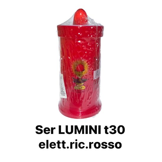 Immagine di LUMINI ELETT. T30/40 ROSSO 24pz (BATTERIE INCLUSE)