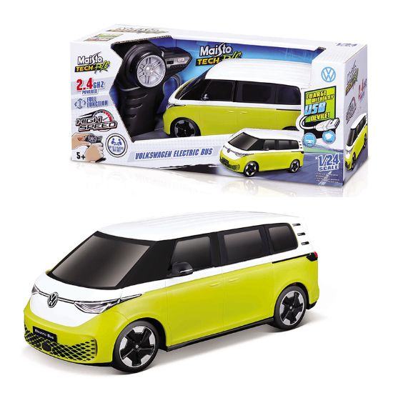 Immagine di GIOCHI AUTO R/C 1:24 STREET PREMIUM 1pz VOLKSWAGEN ELECTRIC BUS RADIOCOMANDO