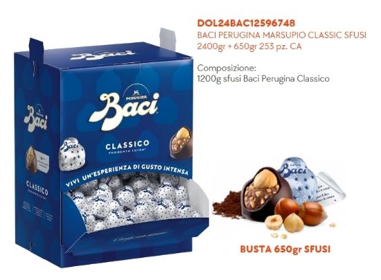 Immagine di BACI PERUGINA MARSUPIO CLASSIC SFUSI 2400gr + 650gr 253pz ca composto da: