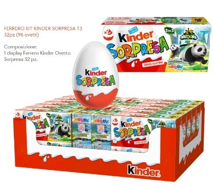 Picture of KINDER OVETTO SORPRESA T3x32 (96pz) TRIPACK FERRERO