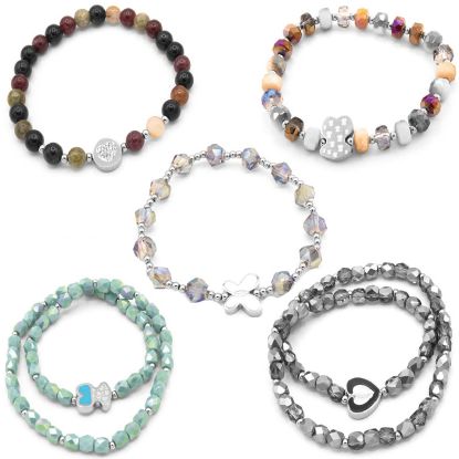 Immagine di BRACCIALE DONNA NAVIGARE 5pz ASSORTITI + SCATOLA REGALO