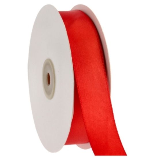 Immagine di NASTRI 25mm DOPPIO RASO 50mt ROSSO