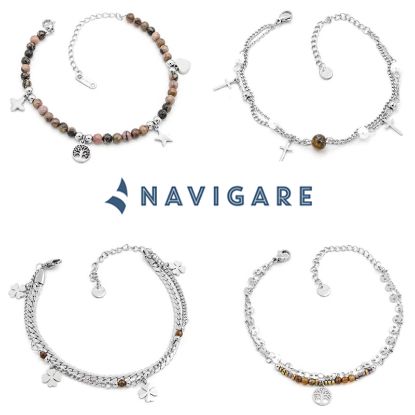 Immagine di BRACCIALE UOMO NAVIGARE 4pz ASSORTITI + SCATOLA REGALO