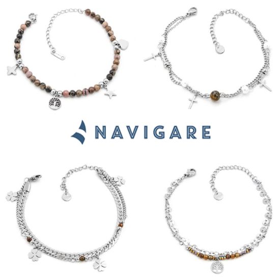 Immagine di BRACCIALE UOMO NAVIGARE 4pz ASSORTITI + SCATOLA REGALO