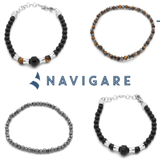 Immagine di BRACCIALE UOMO NAVIGARE 4pz ASSORTITI + SCATOLA REGALO