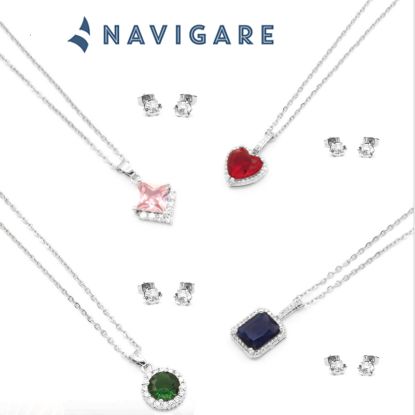 Immagine di PARURE DONNA NAVIGARE 2x2pz COLLANA E ORECCHINI + SCATOLA REGALO