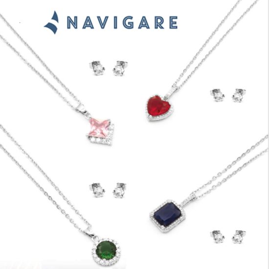 Immagine di PARURE DONNA NAVIGARE 2x2pz COLLANA E ORECCHINI + SCATOLA REGALO