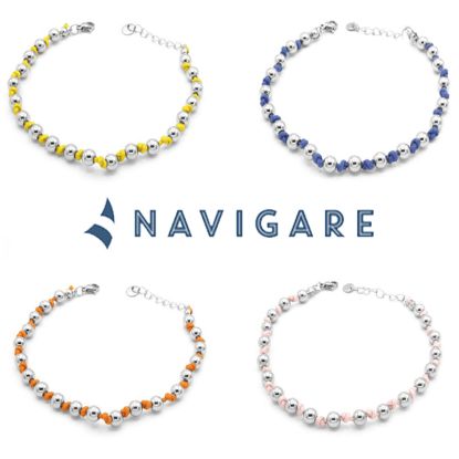 Immagine di BRACCIALE UNISEX NAVIGARE 4pz ASSORTITI + SCATOLA REGALO