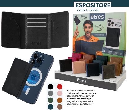 Immagine di PORTAFOGLIO UNISEX 12pz ETRES EXPO DA BANCO + SCATOLA REGALO E BORSA