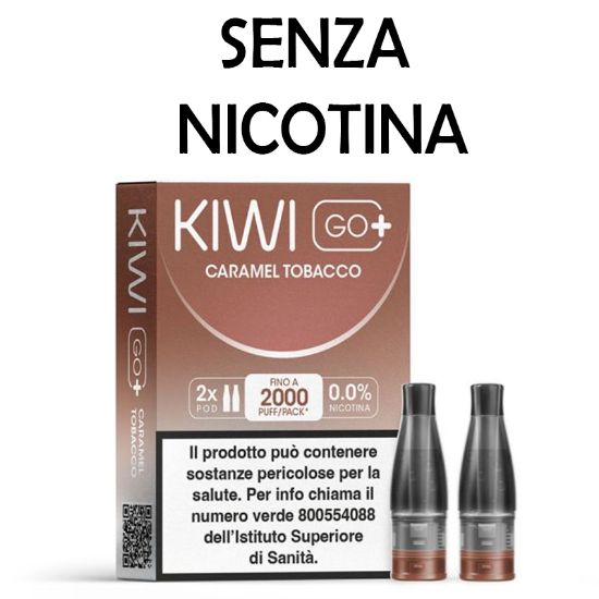 Picture of KIWI GO PLUS POD 1x2pz CARAMEL TOBACCO 2ml 0mg/ml - PL0014367 SENZA NICOTINA