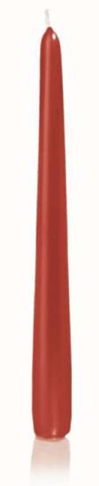 Picture of CANDELA CONICA 12pz H25 D2,5cm ROSSO