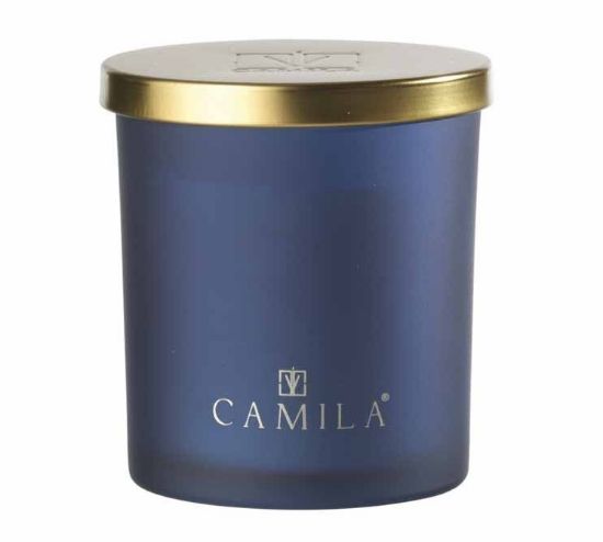 Immagine di CANDELA 140gr D8H8cm BLU CEDRO ARANCIA