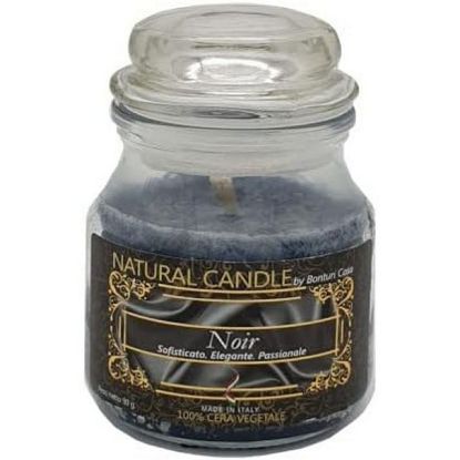 Picture of CANDELA 90gr VEGETALE IN GIARA VETRO NOIR