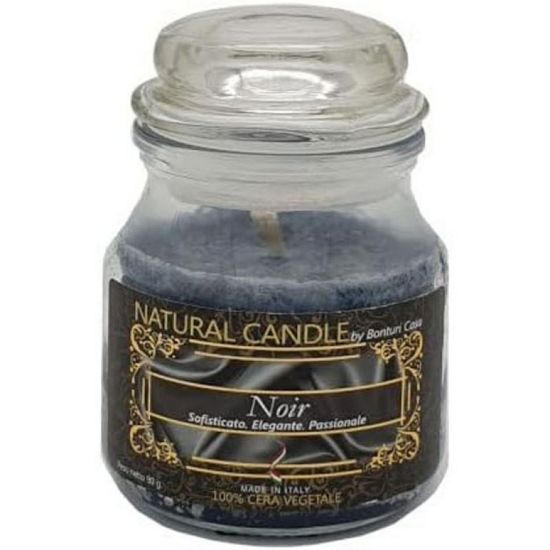 Picture of CANDELA 90gr VEGETALE IN GIARA VETRO NOIR