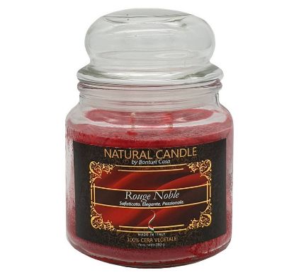 Immagine di CANDELA 380gr VEGETALE IN GIARA VETRO ROUGE NOBLE