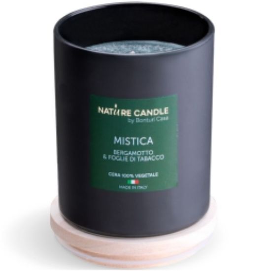 Immagine di CANDELA 200gr VEGETALE VETRO MISTICA ESSENZA